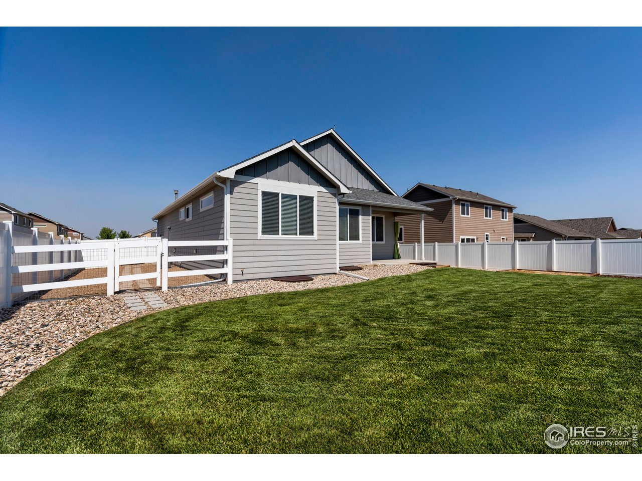 Back of house, dog run on side