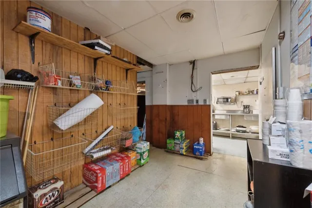 a view of a storage & utility room