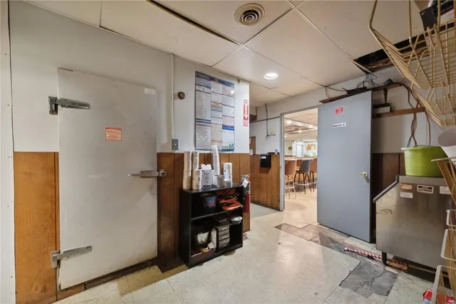 a view of storage and utility room