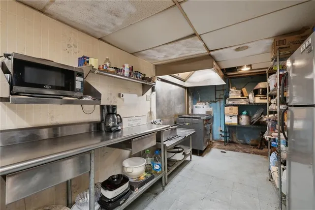 a view of storage and utility room