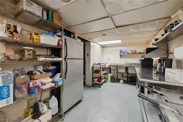 a view of storage and utility room