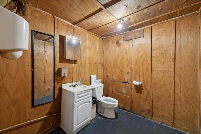 a room with furniture