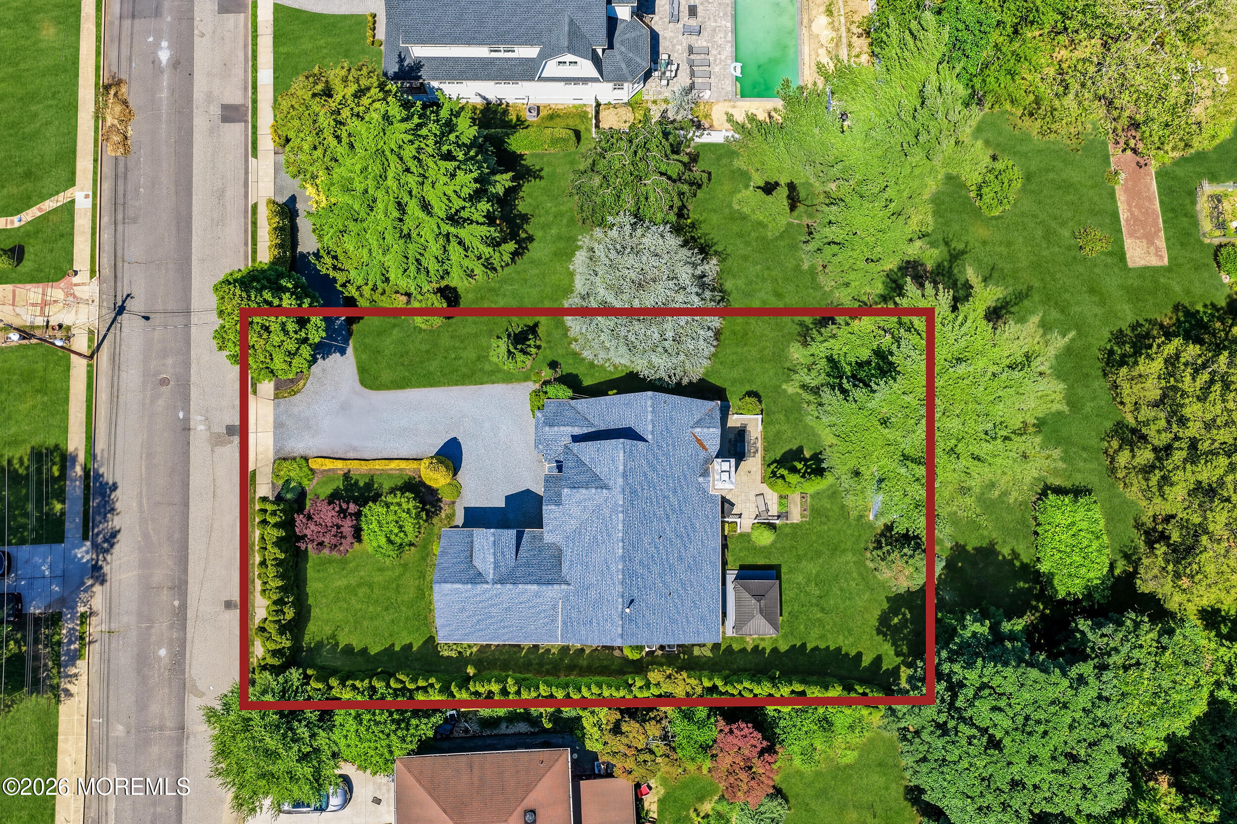 478 Rickey Lane Long Branch, NJ 07740 - Photo 4 of 64 an aerial view of a house with a yard and garden