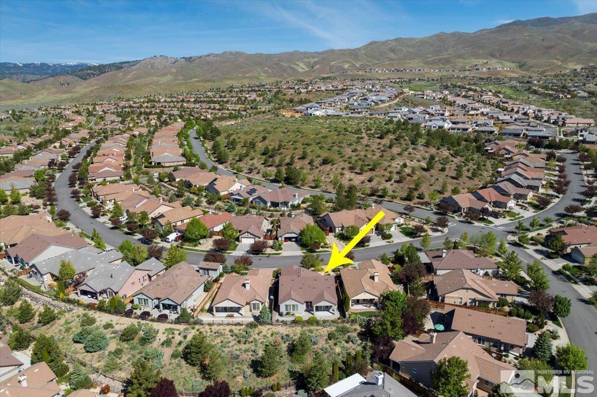 1125 Cliff Park Way Reno, NV 89523 - Photo 35 of 40 an aerial view of residential houses with outdoor space and trees