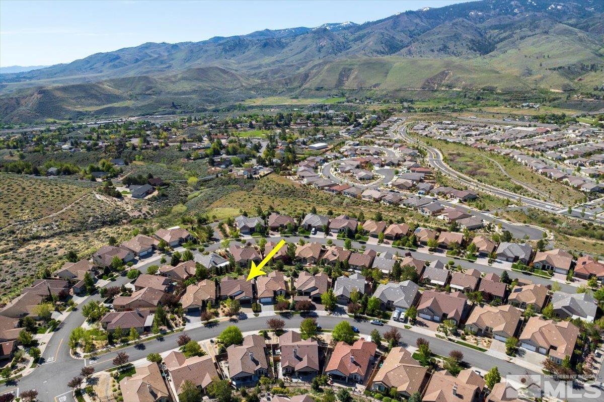 1125 Cliff Park Way Reno, NV 89523 - Photo 37 of 40 an aerial view of town and residential houses with outdoor space