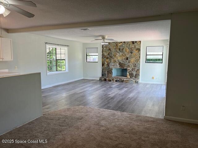 589 Michael Street Sebastian, FL 32958 - Photo 19 of 36 an empty room with windows and fireplace