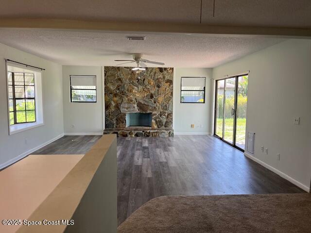 589 Michael Street Sebastian, FL 32958 - Photo 20 of 36 a living room with furniture and a fireplace