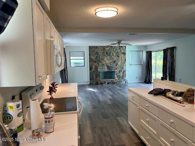 589 Michael Street Sebastian, FL 32958 - Photo 10 of 36 a living room with furniture and a fireplace