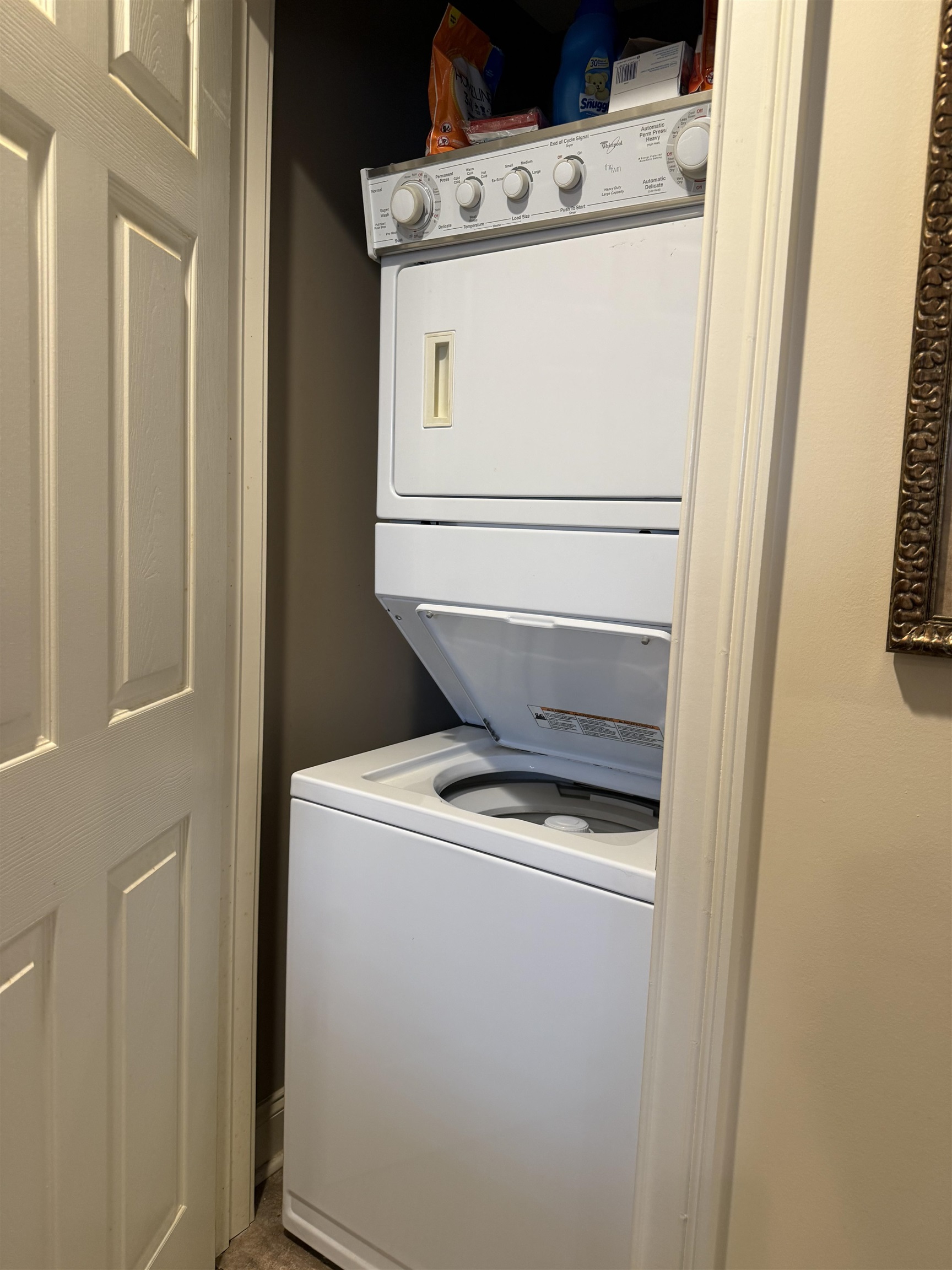 14 Patsy Path Iuka, MS 38852 - Photo 22 of 33 Laundry room featuring stacked washer / dryer and laundry area