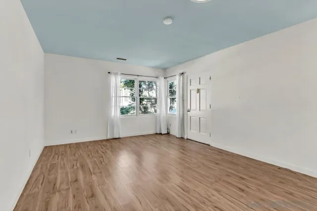 wooden floor in an empty room