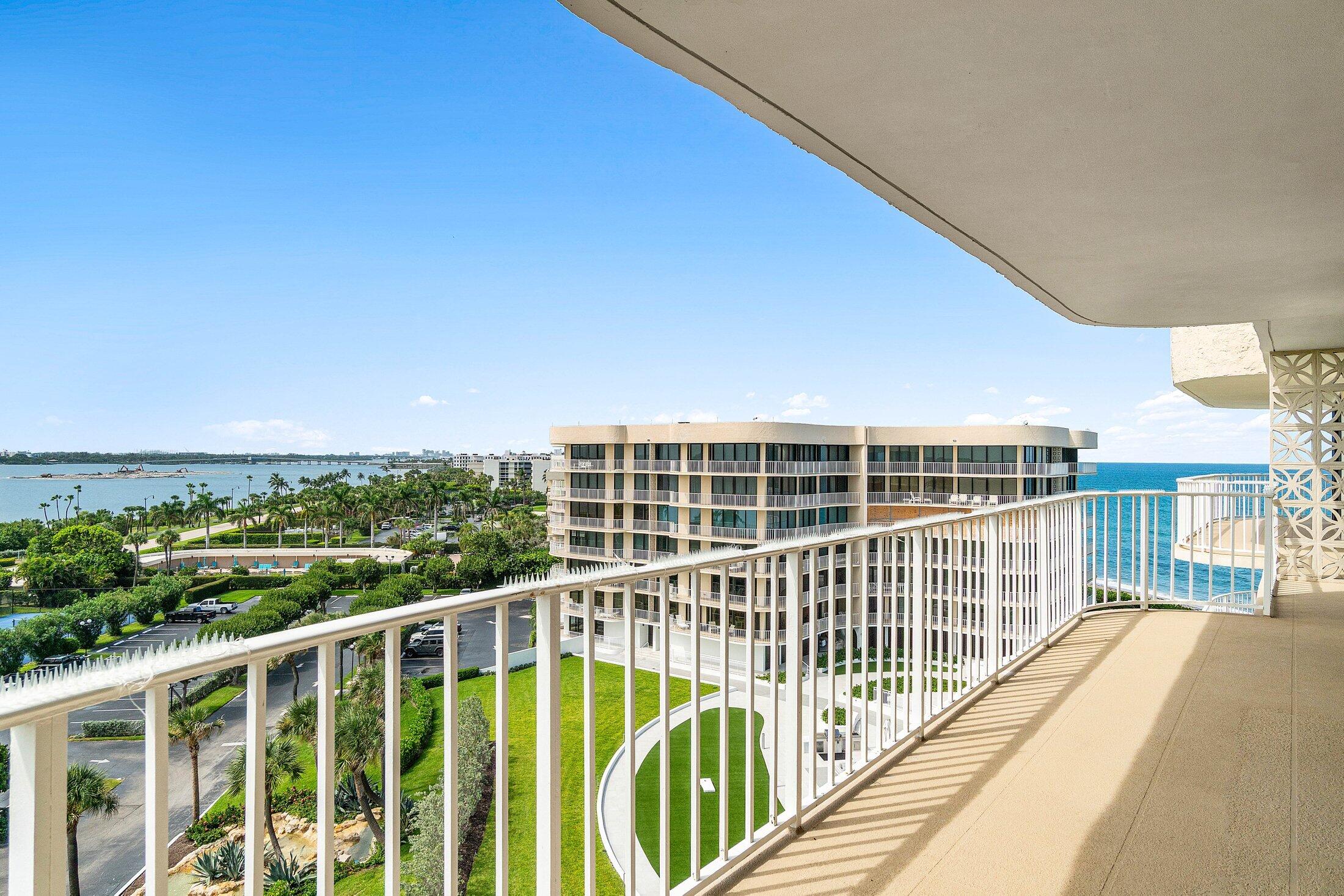 3400 South Ocean Boulevard, Unit 7AII Palm Beach, FL 33480 - Photo 11 of 33 a view of a balcony