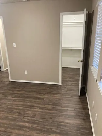 a view of a room with an empty space