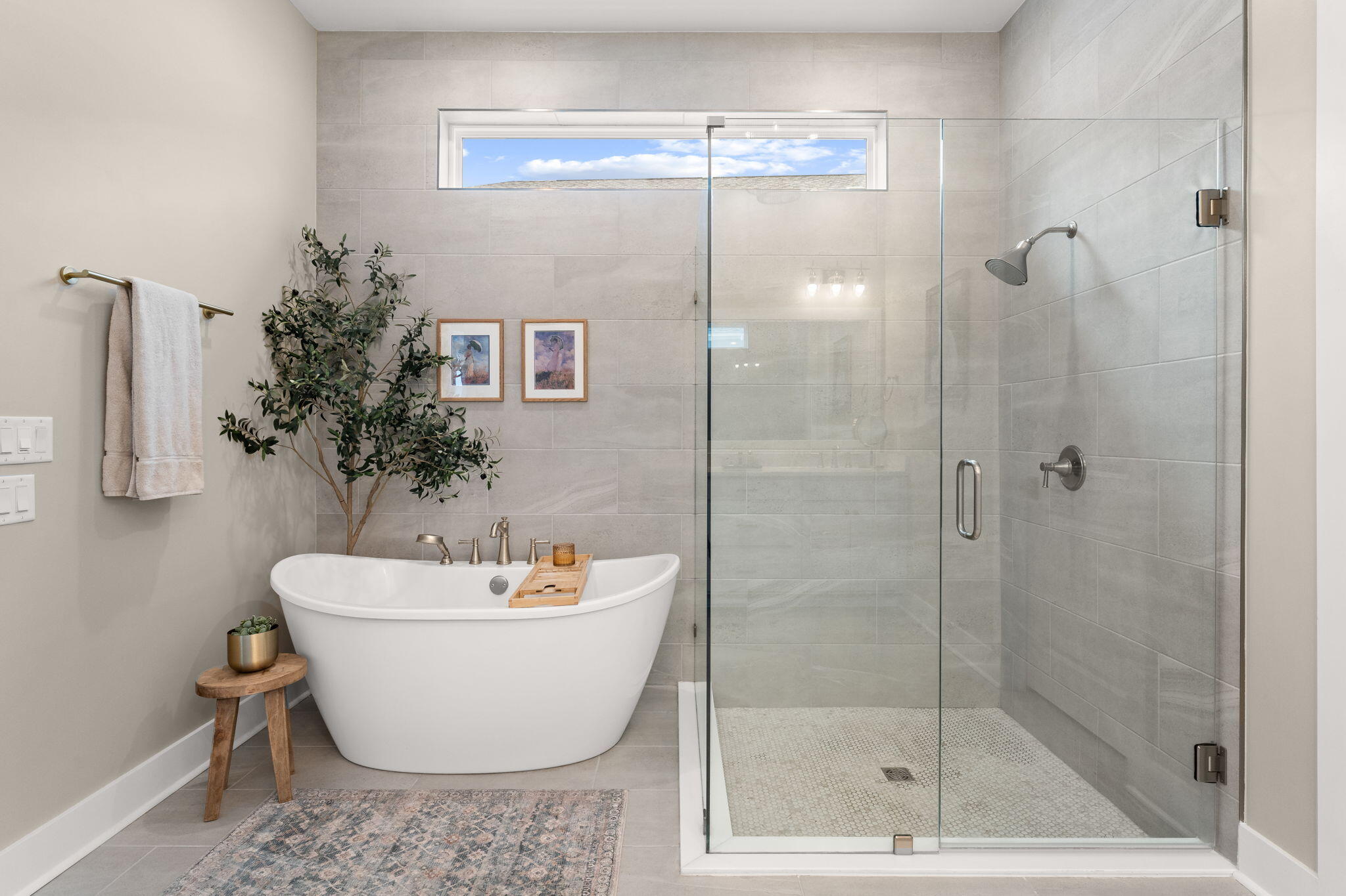 61 Anastasia Cir Inlet Beach Inlet Beach, FL 32461 - Photo 16 of 36 Master Shower and Garden Tub