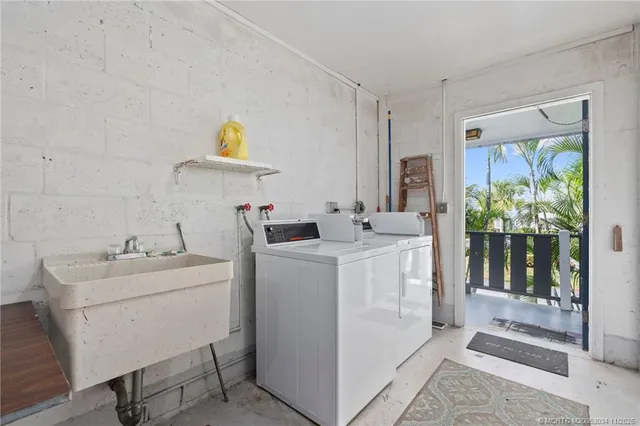 a room with storage and utility