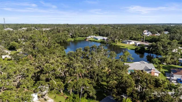 a view of lake with city