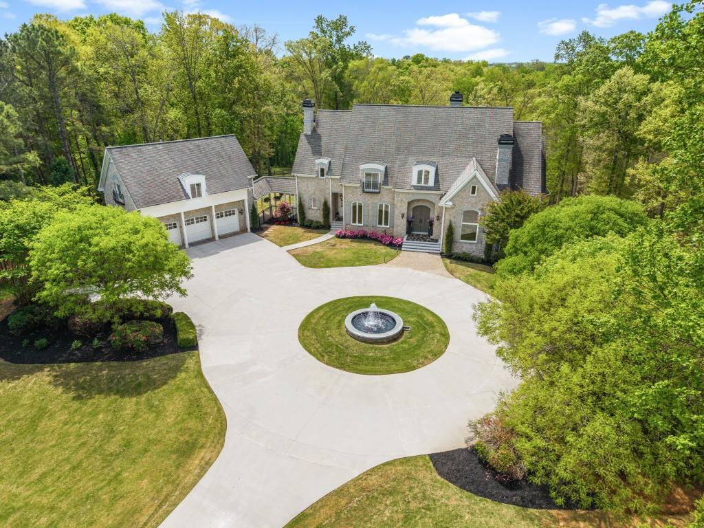 515 Tullamore Way Alpharetta, GA 30004 - Photo 67 of 71 an aerial view of a house with swimming pool and garden