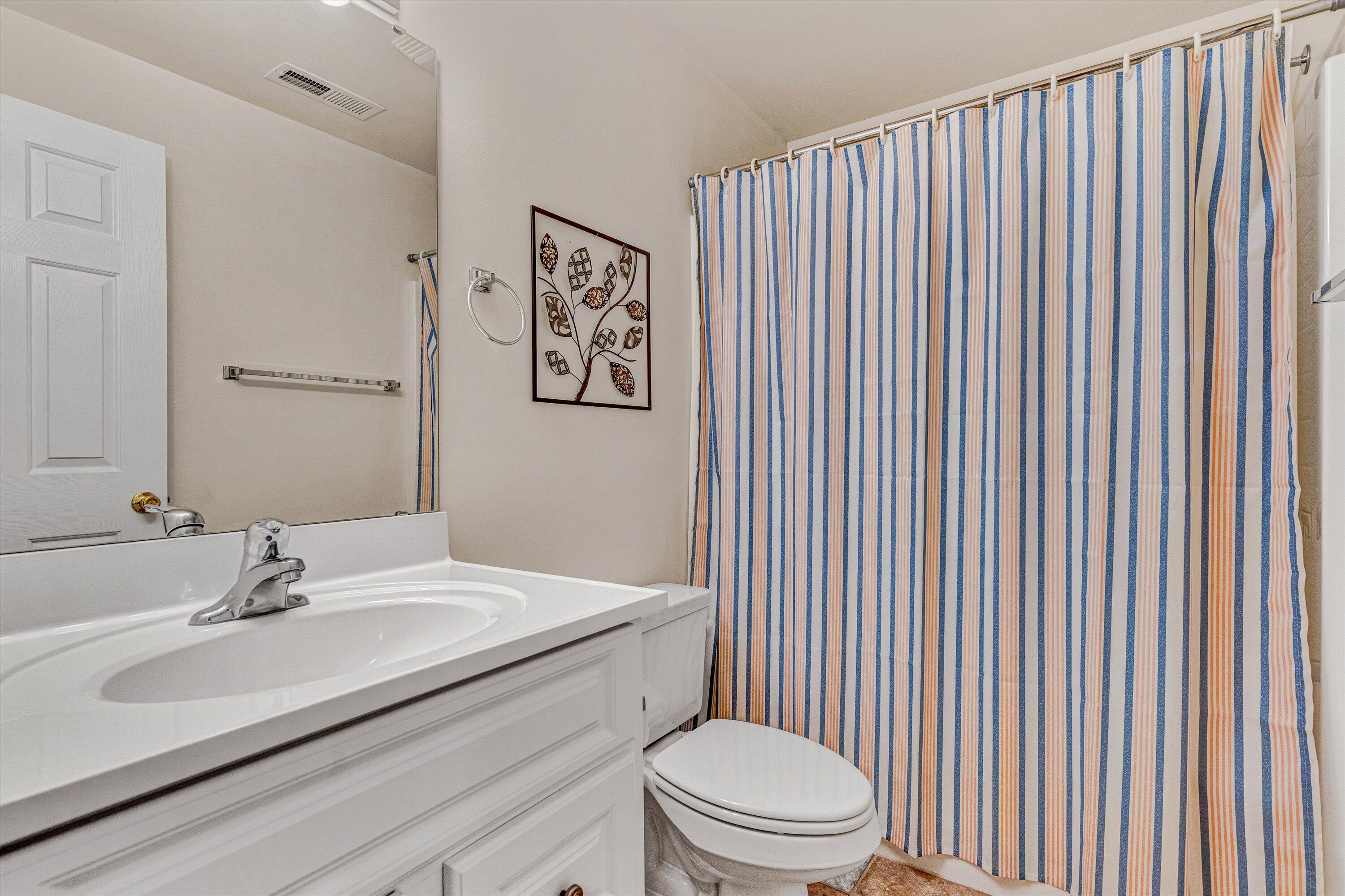 1304 Virginia Ridge Drive Hardy, VA 24101 - Photo 30 of 33 a bathroom with a sink a toilet and shower curtain