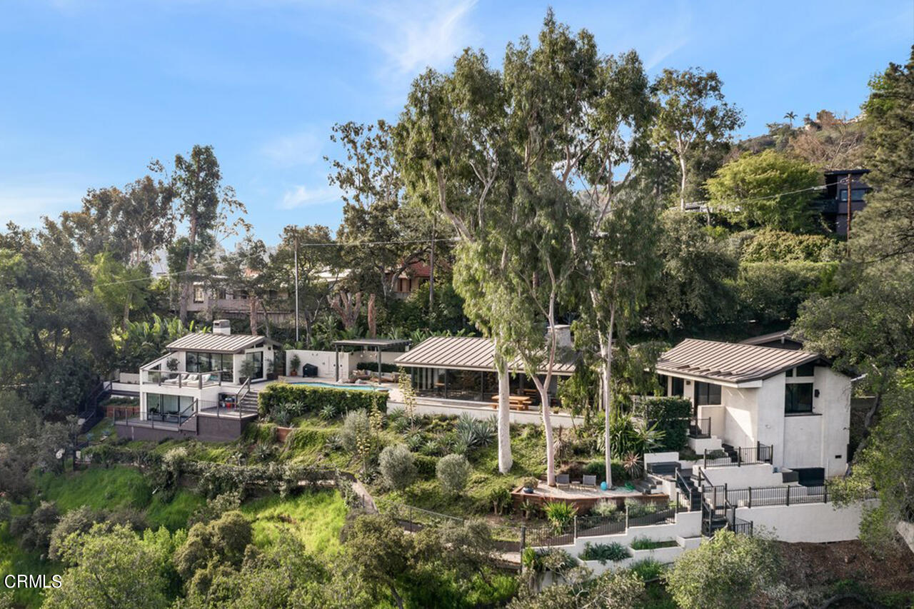 1255 Rancheros Road Pasadena, CA 91103 - Photo 9 of 10 a view of a house with a yard