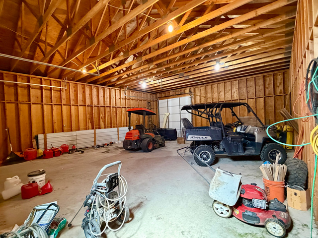 1133 Paris Canyon Road Paris, ID 83261 - Photo 41 of 75 Spacious shop featuring exposed wood beam ceilings and sturdy wood-framed walls