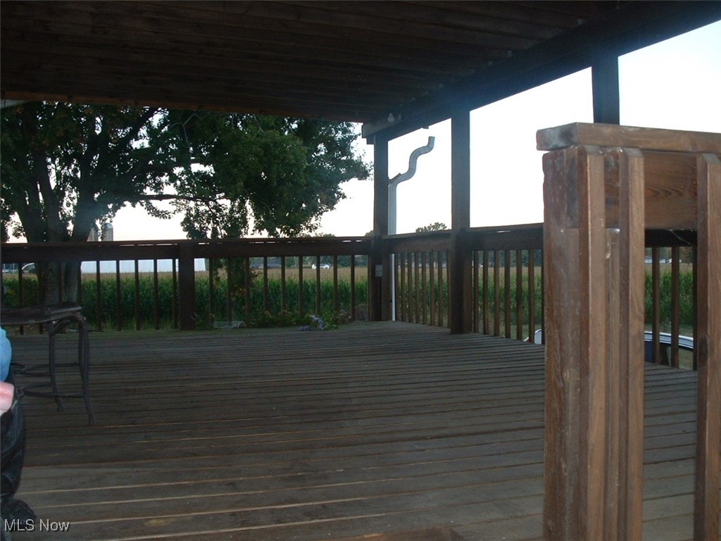 14599 Eby Road Seville, OH 44273 - Photo 26 of 31 Rear wooden deck