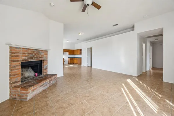 a view of livingroom with fireplace