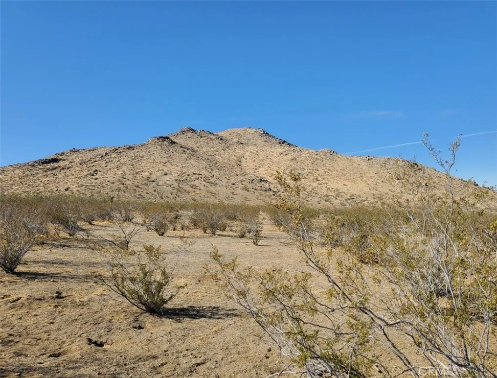 0 Roanoke Road Apple Valley, CA 92307 - Photo 6 of 15 a view of a dry yard with mountains in the background