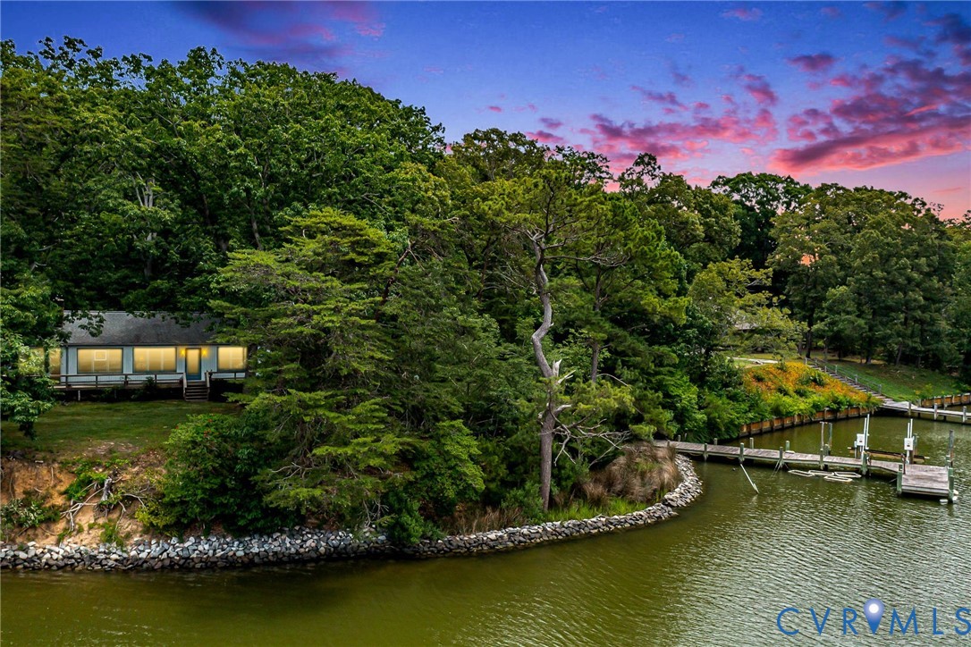 142 Bridge Lane Reedville, VA 22539 - Photo 1 of 56 an aerial view of a house with a yard lake view and mountain view
