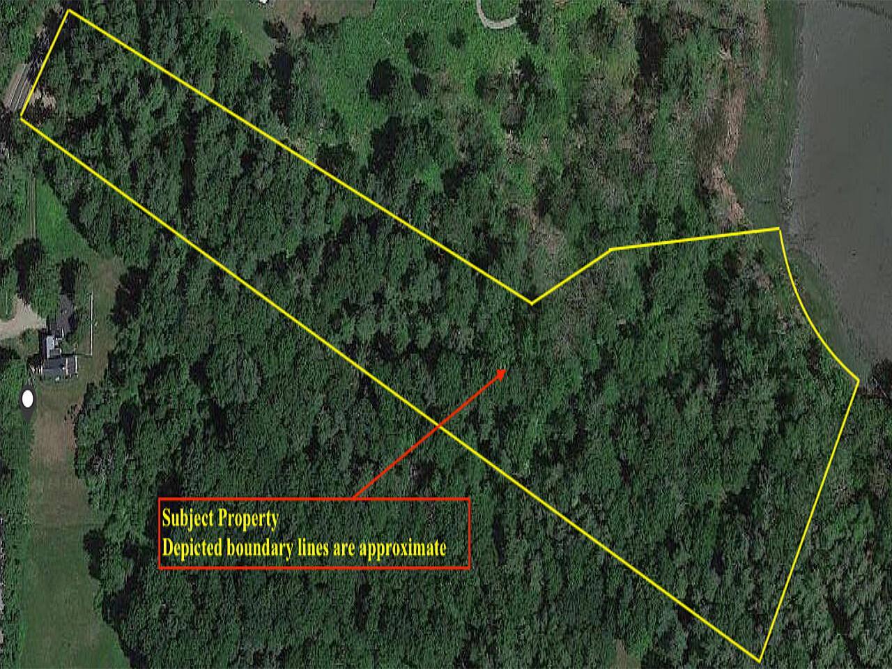 258 River Road Newcastle, ME 04553 - Photo 2 of 6 Aerial with Boundaries