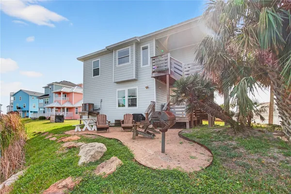 a house view with a garden space