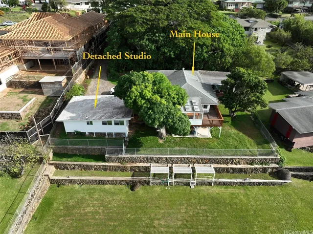 swimming pool view with a outdoor seating