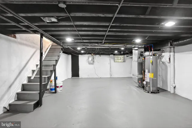 a view of storage and utility room