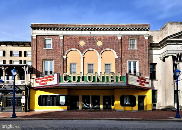 a front view of multi story residential apartment building