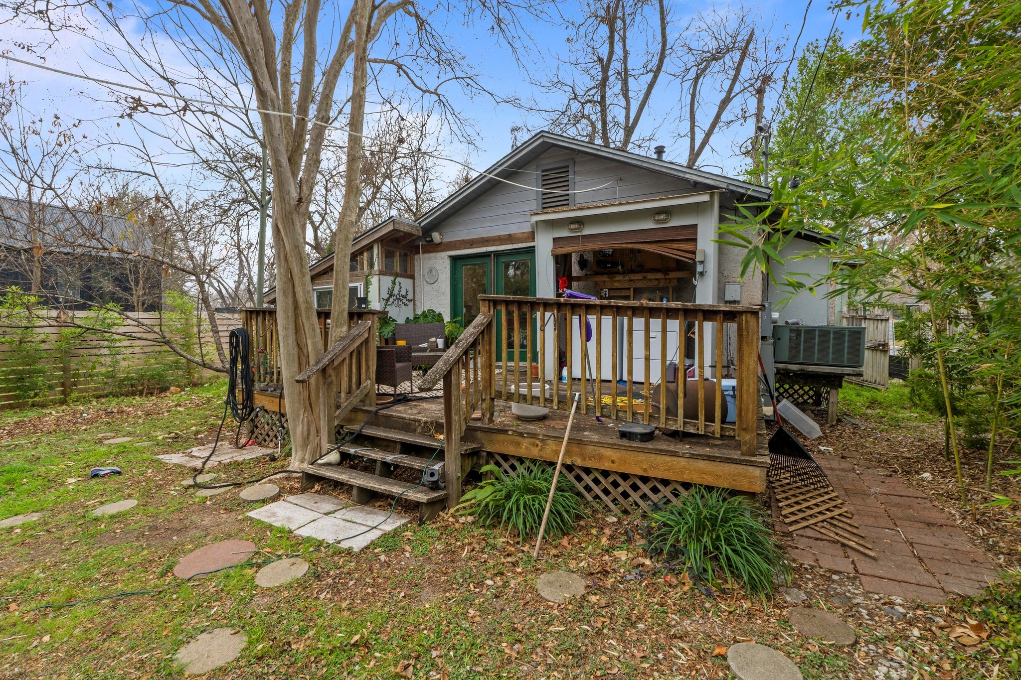 4519 Avenue D Austin, TX 78751 - Photo 11 of 18 Rear view of house featuring a wooden deck