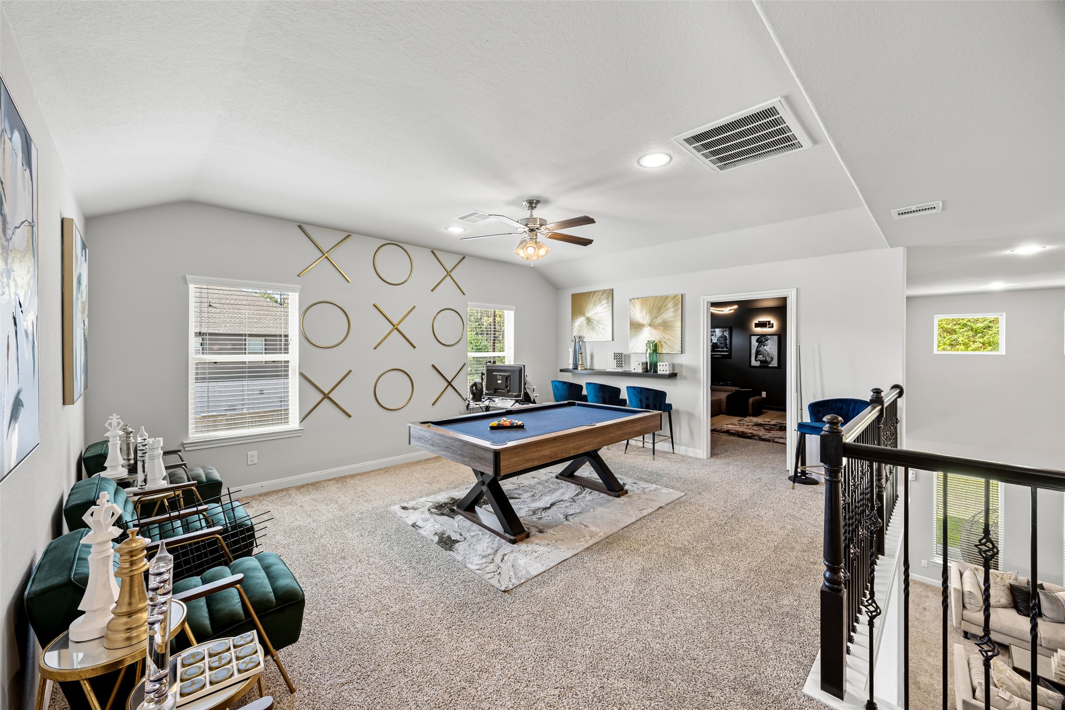 2823 Skerne Forest Drive Spring, TX 77373 - Photo 28 of 43 a living room with furniture a rug and a window