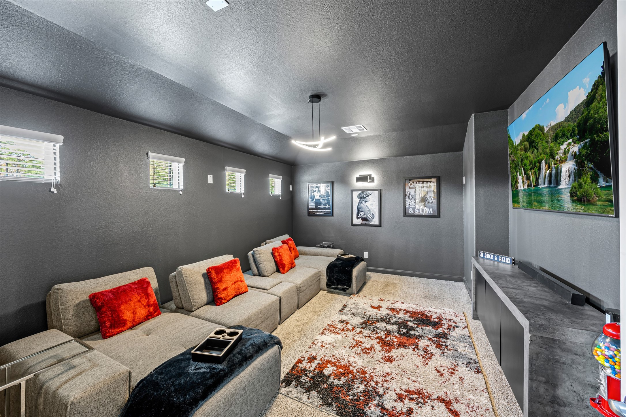 2823 Skerne Forest Drive Spring, TX 77373 - Photo 31 of 43 a bedroom with a bed and a couch