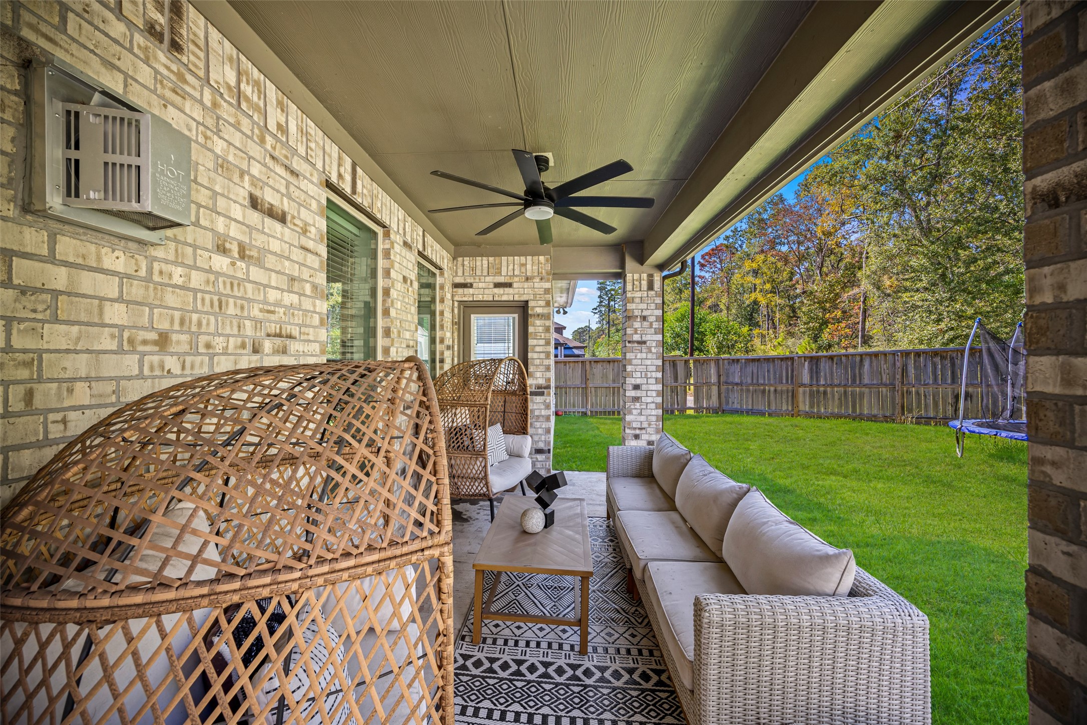 2823 Skerne Forest Drive Spring, TX 77373 - Photo 41 of 43 a view of porch with seating space