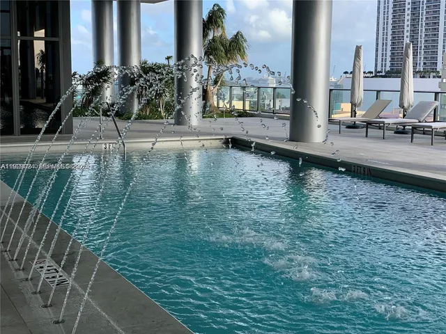 a view of outdoor space with seating area