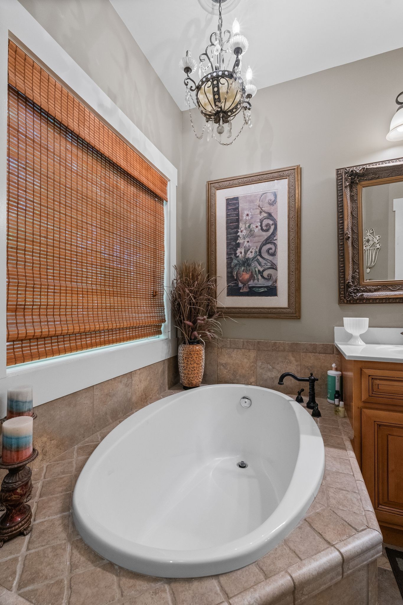 2504 Bearwallow Road Ashland City, TN 37015 - Photo 24 of 48 a white bath tub sitting in a bathroom next to a bathroom sink