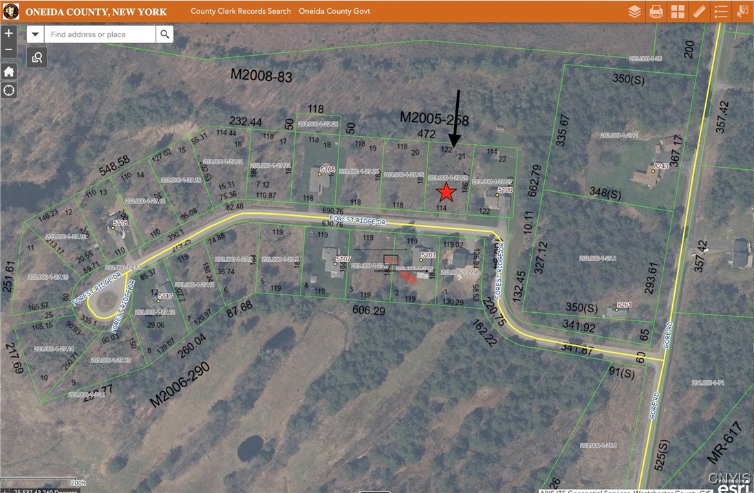 Lot 21 Forest Ridge Drive Rome, NY 13440 - Photo 5 of 5 County Clerk Record Tax Map
