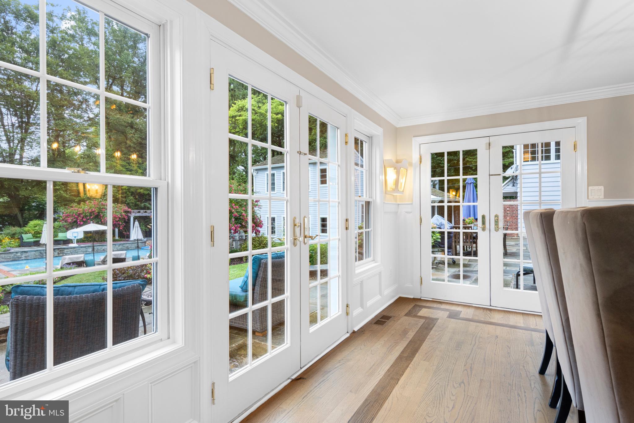 2 Private Way Wayne, PA 19087 - Photo 18 of 61 French doors to blue stone terrace