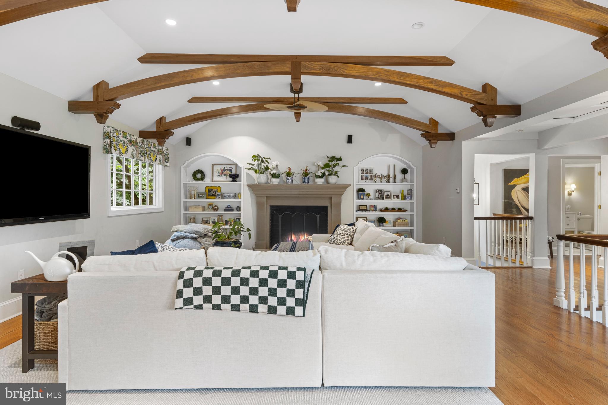 2 Private Way Wayne, PA 19087 - Photo 25 of 61 Large wood burning fireplace