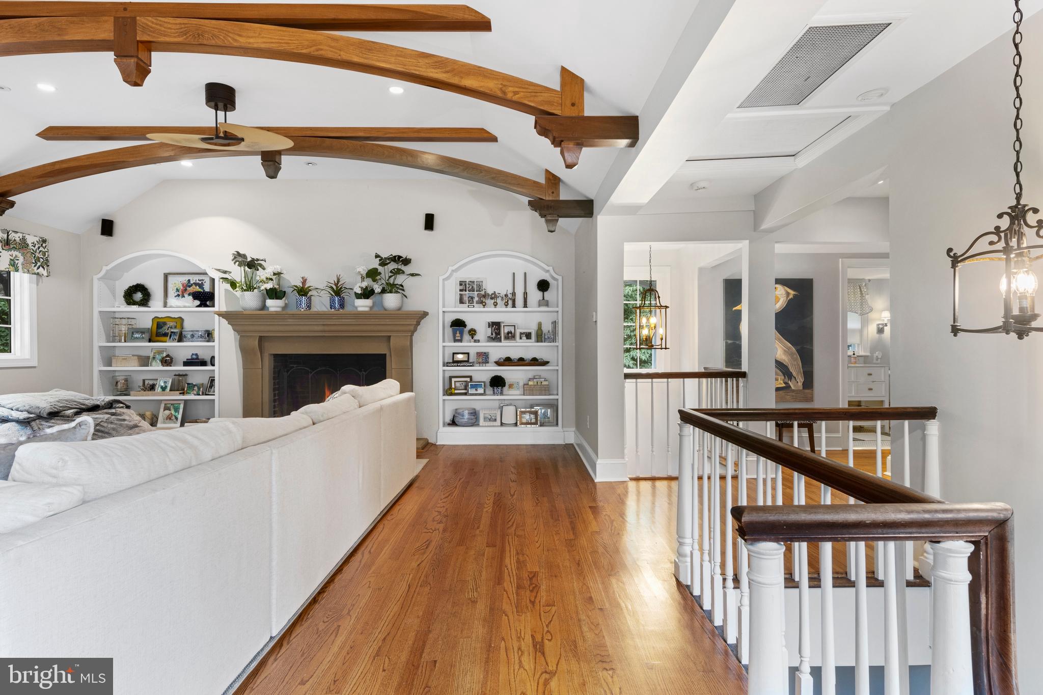 2 Private Way Wayne, PA 19087 - Photo 27 of 61 Built in Shelving frames the fireplace