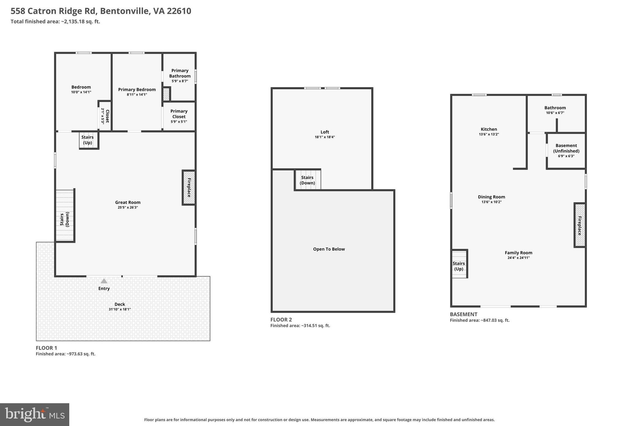558 Catron Ridge Road Bentonville, VA 22610 - Photo 59 of 59 Floor Plan
