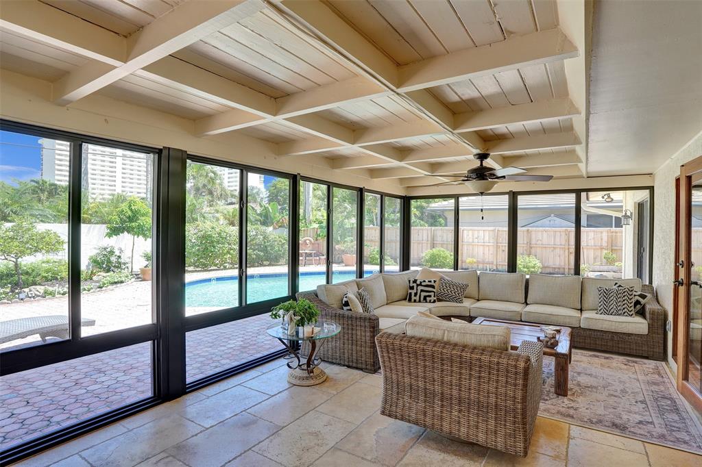2000 Northeast 31st Avenue Fort Lauderdale, FL 33305 - Photo 38 of 47 a living room with furniture and a large window