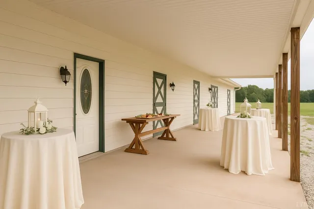 a bedroom with furniture and wooden floor