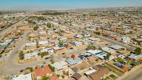 an aerial view of a city