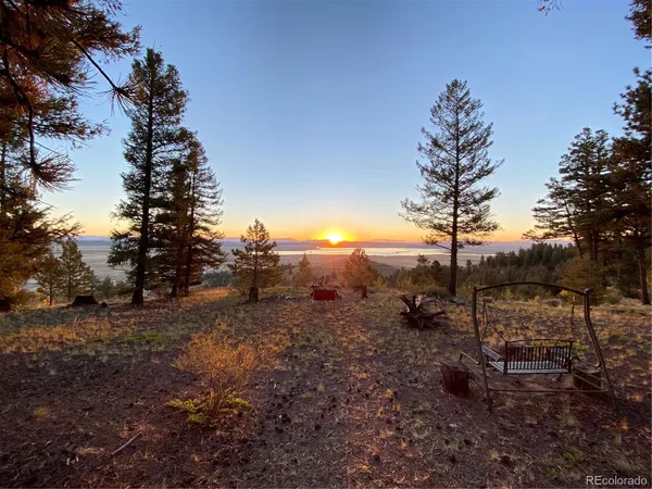 a view of a terrace of a yard