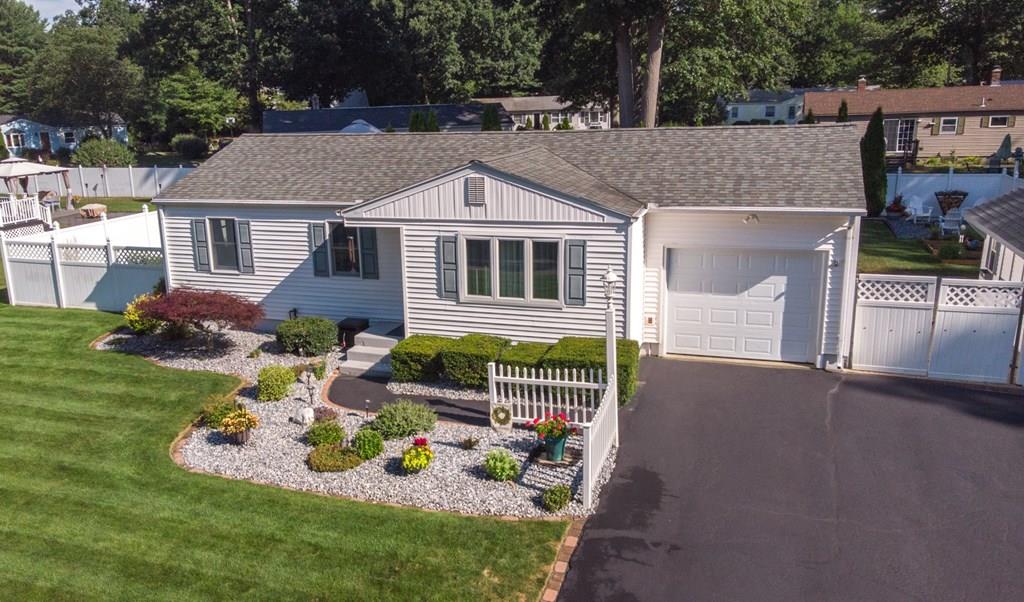 44 Quentin Road Springfield, MA 01129 - Photo 2 of 40 a aerial view of a house with a garden and plants