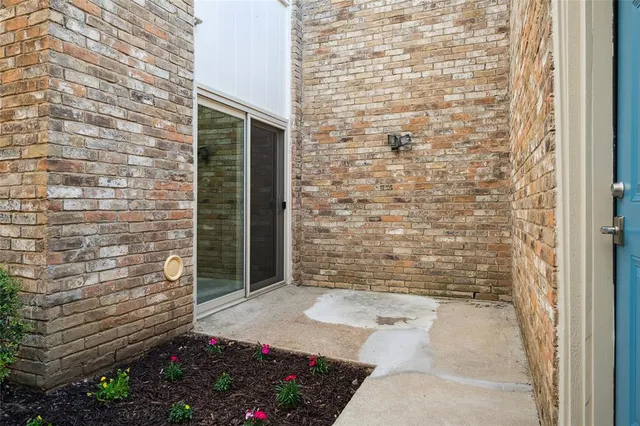 a view of a door of the house