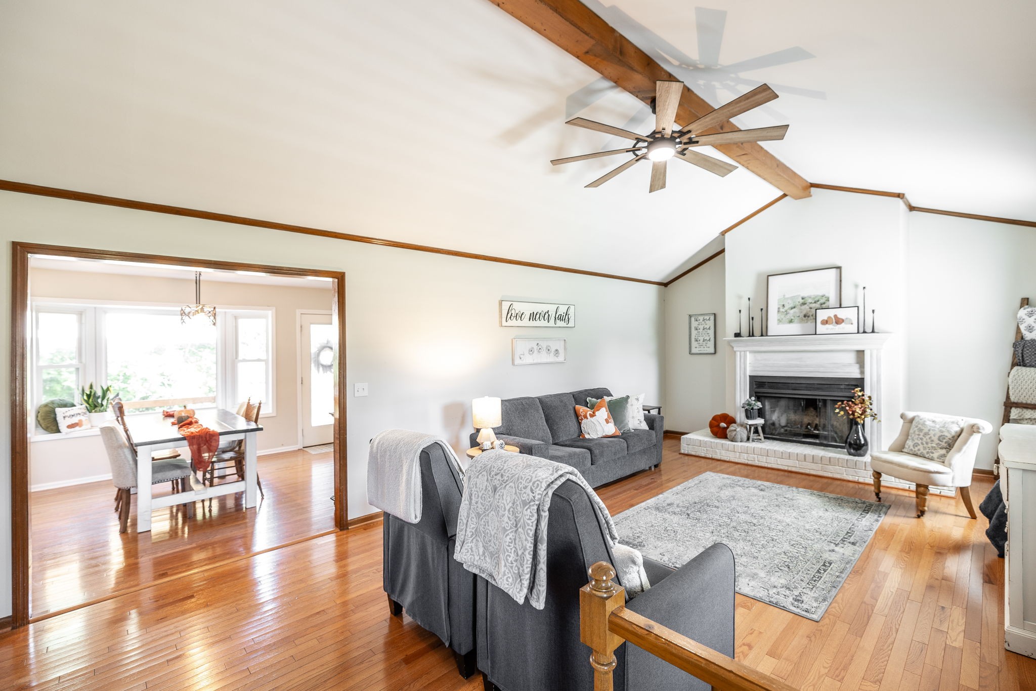 2714 Morgan Road Joelton, TN 37080 - Photo 25 of 78 a living room with furniture and a fireplace